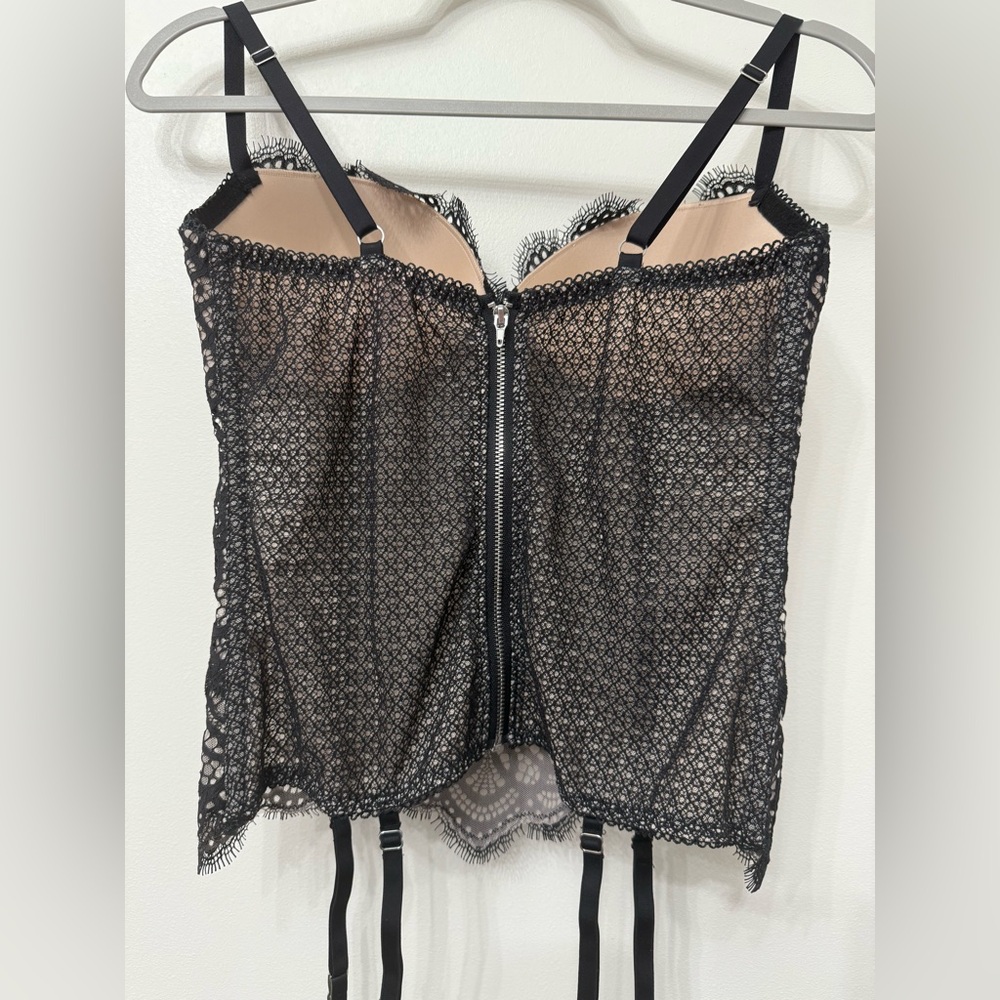 Victorias Secret Black Lace Bustier Top - Picture 5 of 7